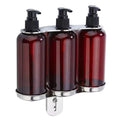 Wall Mounted Soap Dispenser Holder Bracket Soap Bottle Adjustable Stainless Steel Holder