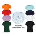 Dupont Sorona 64% Cotton+36% Polyester Custom Logo Printed Men's T-Shirt Solid Pattern Yarn Dyed Knitted Women's Tshirts
