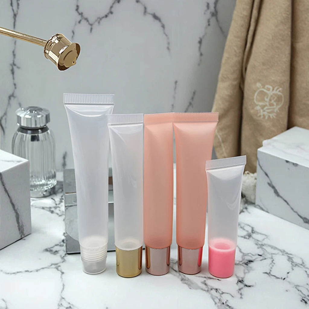 Wholesale Squeeze Tubes Lip Gloss Container Lipstick Cosmetic Packaging 10.15. 20ml Squeeze Plastic Lipgloss Tube