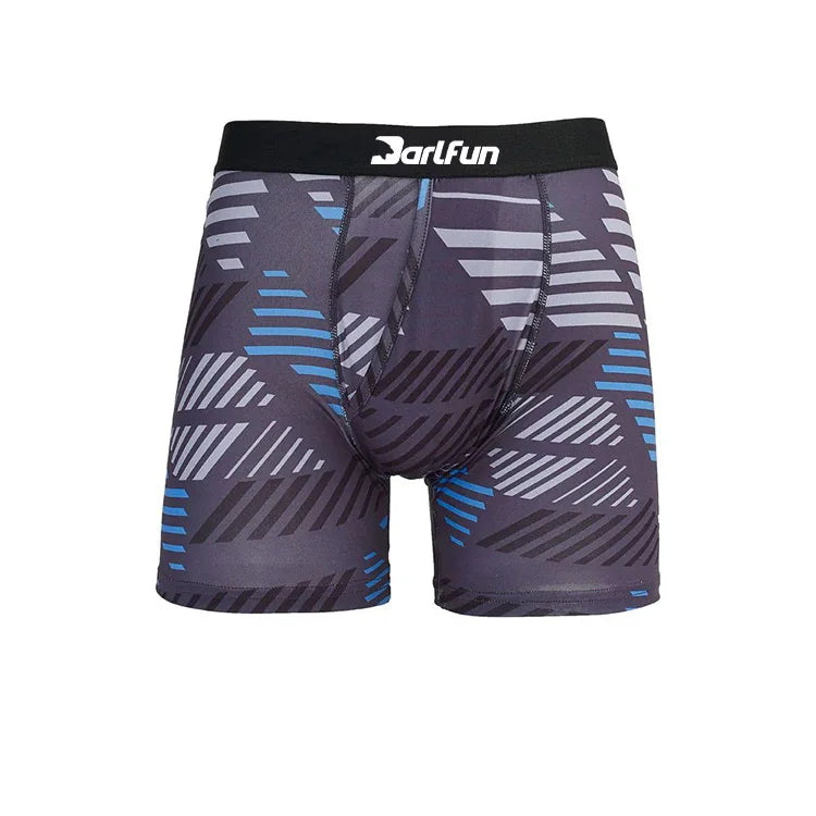Print Pattern Designer Graphic Men's Underwear Boxer Briefs 7 Inches Inseam Breathable Quick Dry Custom Logo
