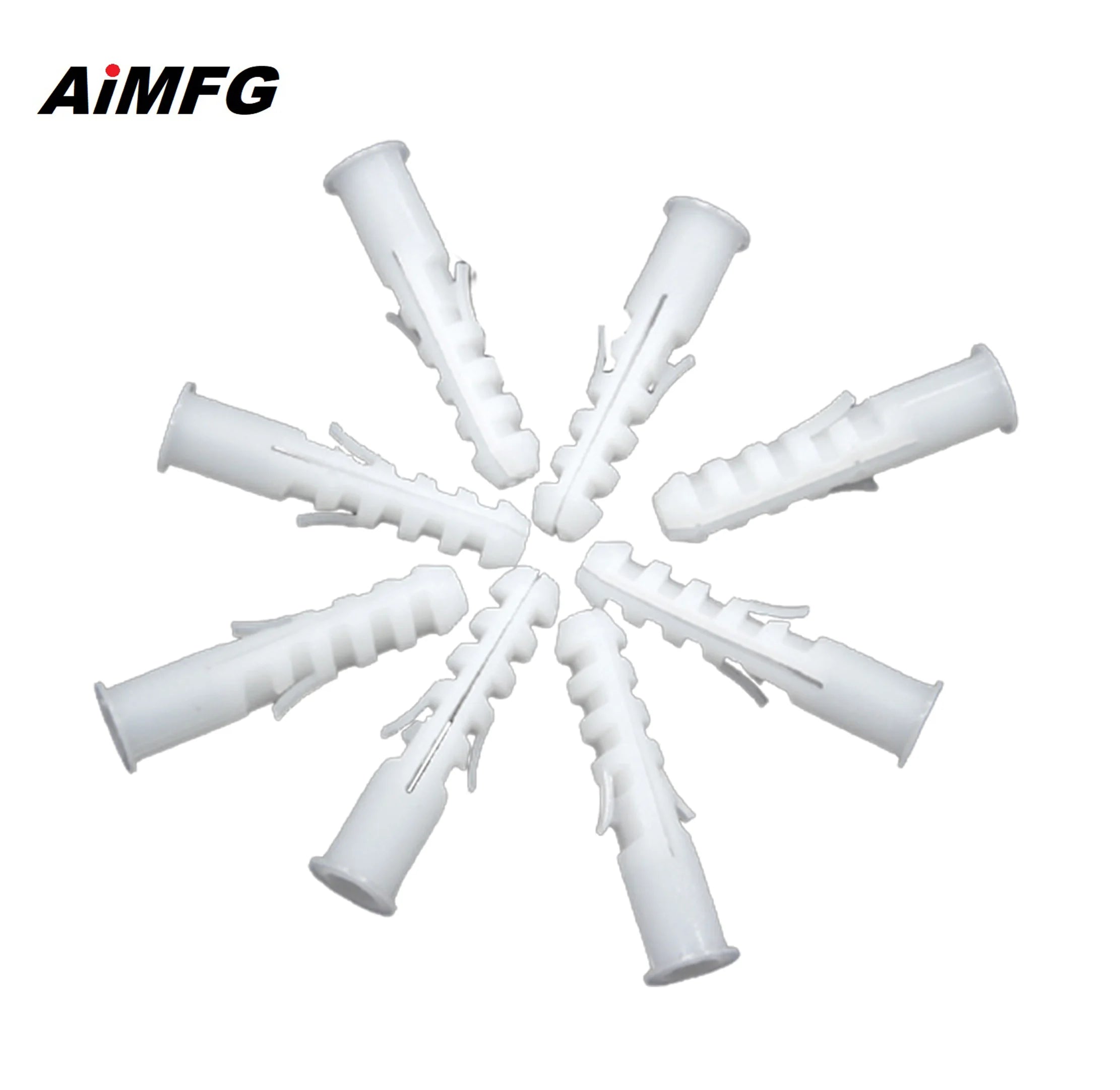 Cheap Wholesale Bulk Plastic Expansion Tube Screw Drywall Anchor Nylon Expansion Plug Wall Plug