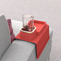 Silicone Couch Tray with Non-Slip Remote Holder Plastic Armrest Organizer for Sofa Armchair Storage