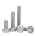 M14 M16 DIN933 Fully Thread Outside Hexagon Blots 304 Stainless Steel Full Thread External Hex Head Screws