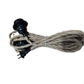 Vintage Hemp Rope Pendant Light Cord Kit Plug-in Hanging Lighting with Dimmer Switch and Screw Style Threaded Bulb Lamp Holder