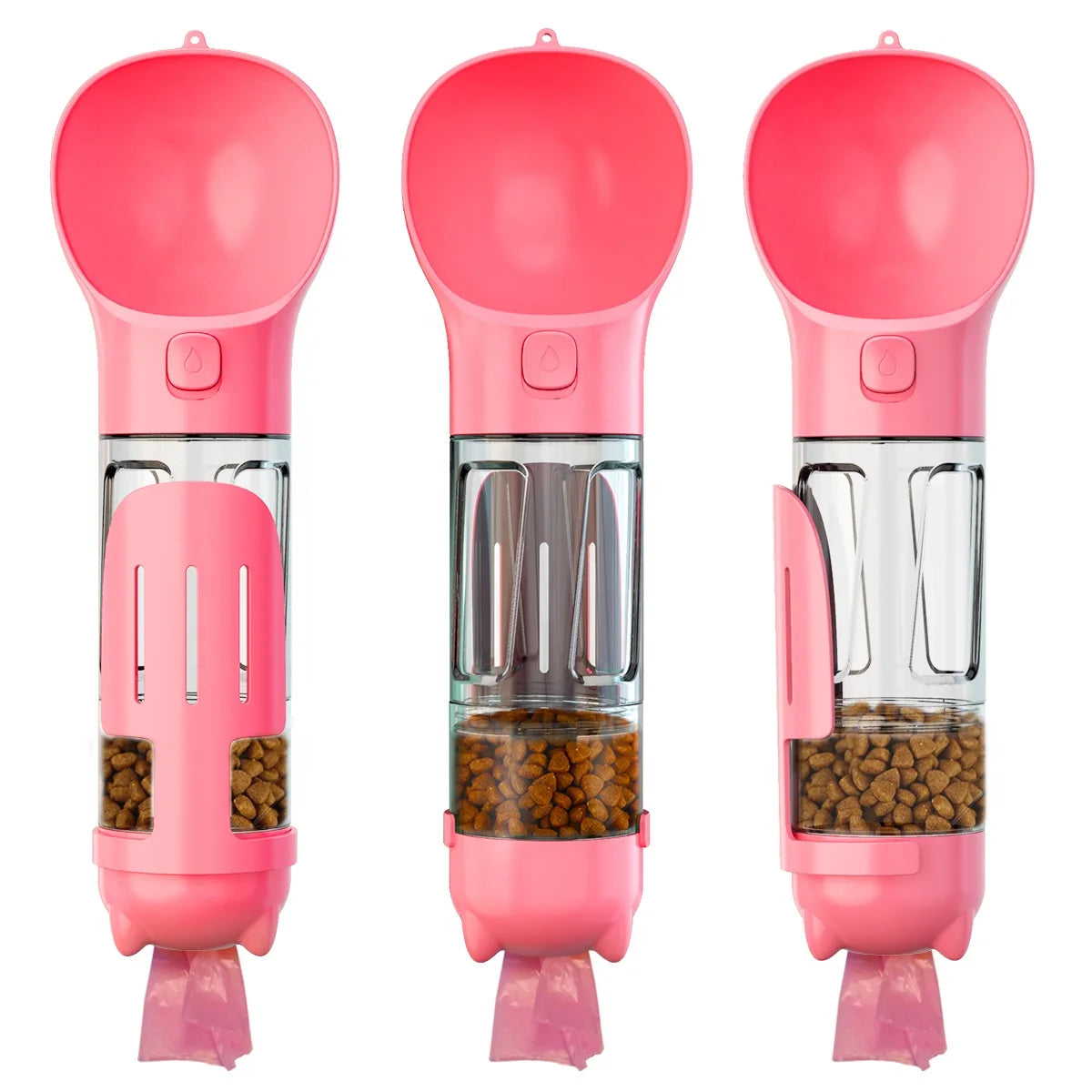 Small Capacity Cat Dog Outdoor Water Bottle Dogs Portable Food Box Water Bottle Pet Travel Water Dispenser Leak Proof