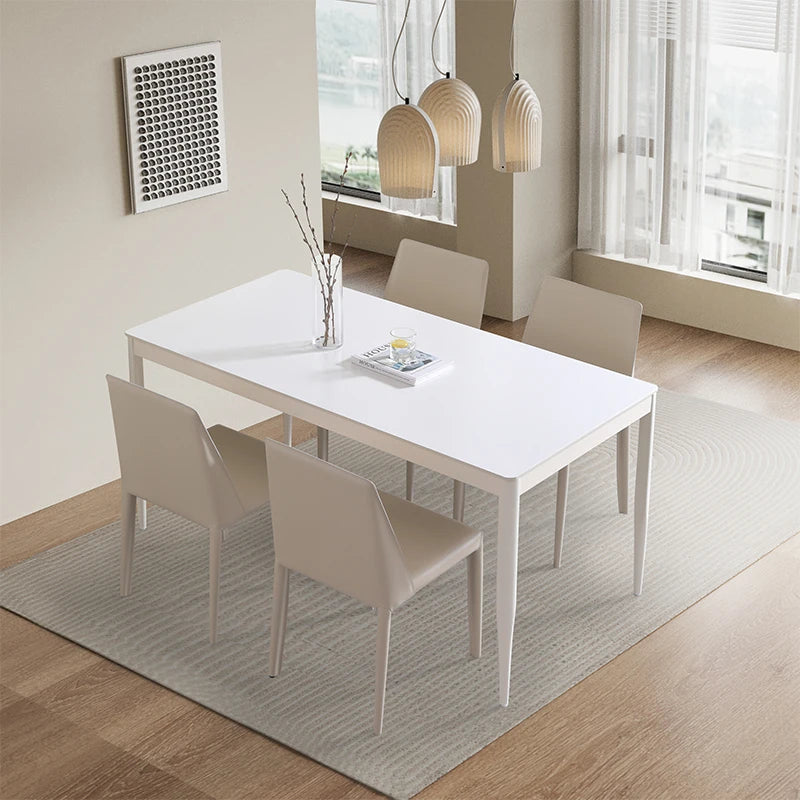 Cheap Kitchen Living Room Furniture White Luxury Mesa De Jantar Dining Table Set for 4 Chairs Seater
