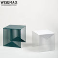WISEMAX FURNITURE Modern Style Design Living Room Furniture square Metal Wire Side Table Tea Coffee Table for Bedroom Furniture