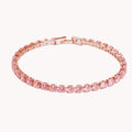 Trendy Multistyle Colorful Single Row Crystal Zircon Bracelet Elegant Four Claw Zircon Women Bracelet for Jewelry Gifts