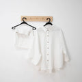 Summer New Design Oem Luxury Eco-friendly White Organic 100 French Flax Linen Pajamas for Women Set