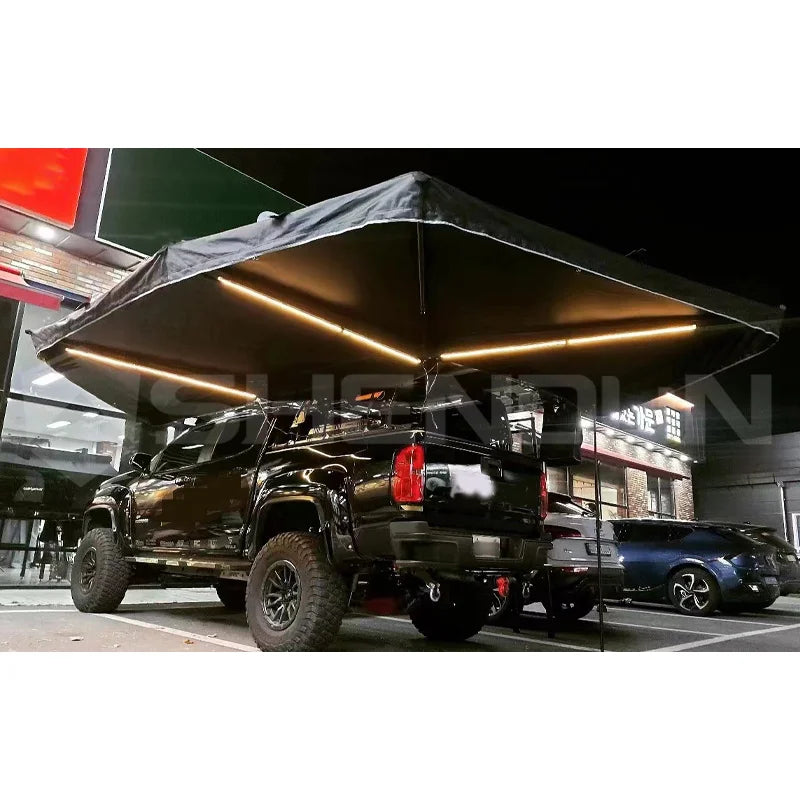 Camper Accessories 4X4 Truck Trailer Free Standing Fast Open Foxwing 270 Degree Car Side Awning 270 Degree Awning for Cars