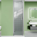 Pivot Frameless Shower Door 24"-26" W X 72" H Swing Doors With 1/4" Tempered Glass Panel Chrome