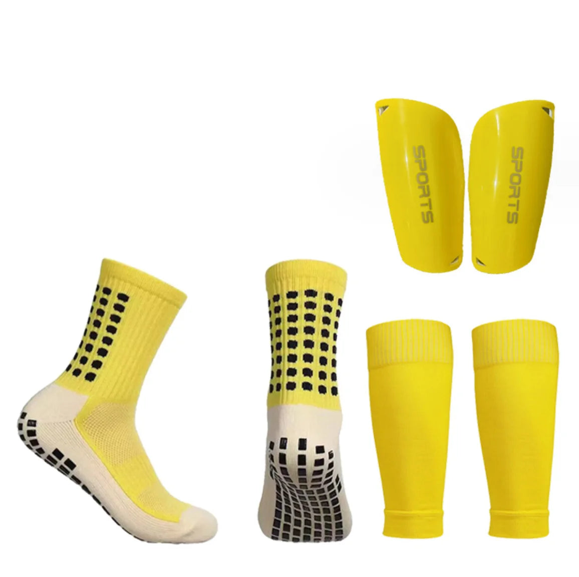 New Arrival Soccer Shin Guard Shin Protector Shinguards Set Sports Football Socks for Pain Relief and Protection