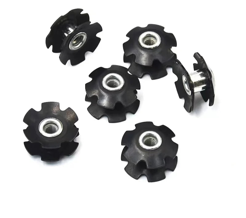 Factory Custom Carbon Steel Stainless Steel Fasteners M6 M8 Insert Hex Tube Bicycle Star Nut Polished Healthcare Mining