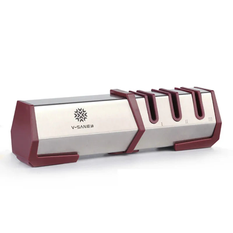 Profesional Kitching Chef Knife Sharpener 3 Stages Handheld Knife Sharpener Manufacturer