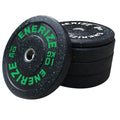 Rubber Weight Plate in Pounds for Barbells Ideal for Training Weightlifting Fitness and Gym Weights