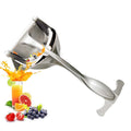 Portable Silver Fruit Squeezer for Lemon Hand Press Aluminum Alloy Manual Juicer Carton Packed