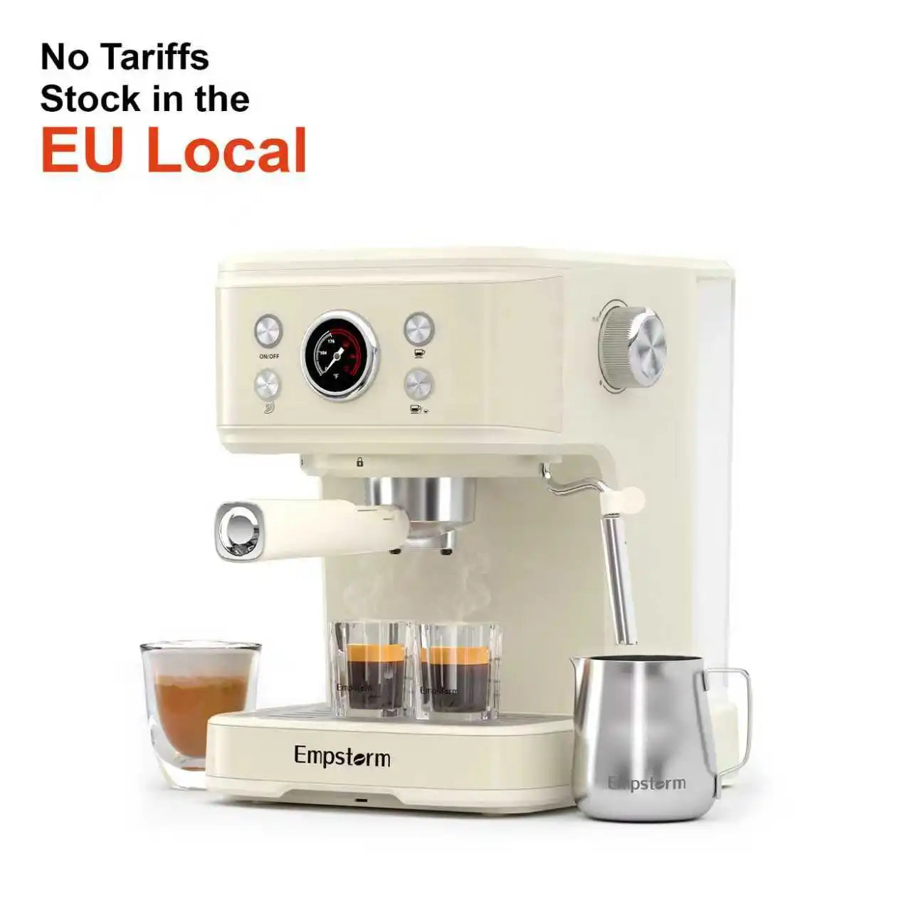 Empstorm Multi-function Semi-Automatic Commercial Coffee Maker Cappuccino Espresso Latte Coffee Machine STOCK in the US LOCAL