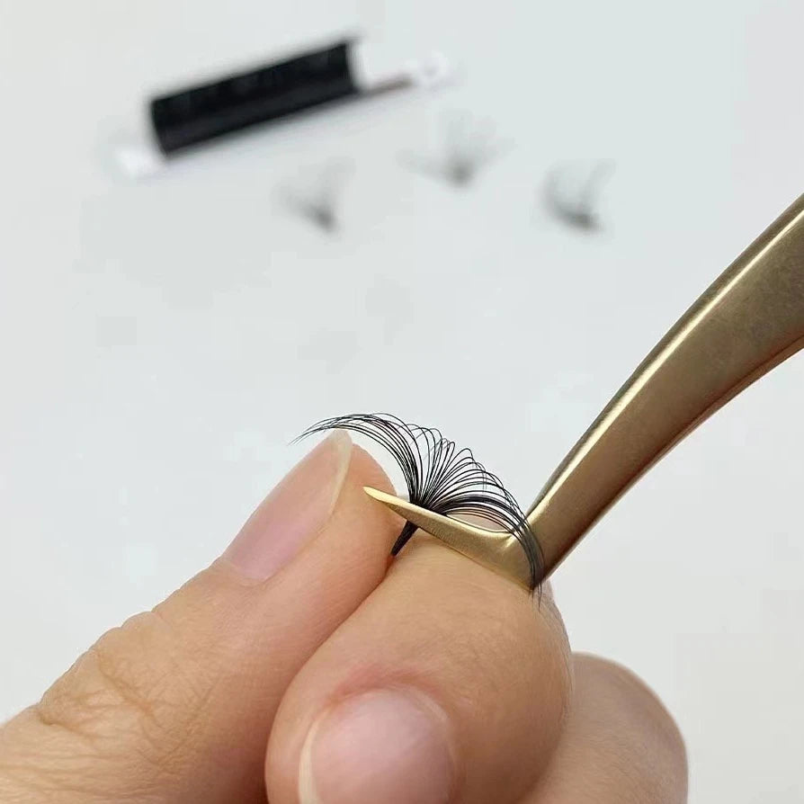 Top Quality Best Selling Flourishinglashes Easy Fanning Eyelash Extensions 0.03 0.05 0.07 Lashes Extensions