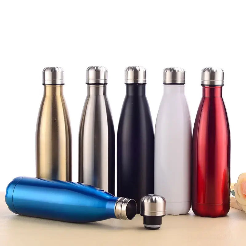 Wholesale Custom Logo 500ml/750ml Stainless Steel Sport Cola Water Bottles 500ml Vacuum Insulated Water Bottle Sport BPA Free