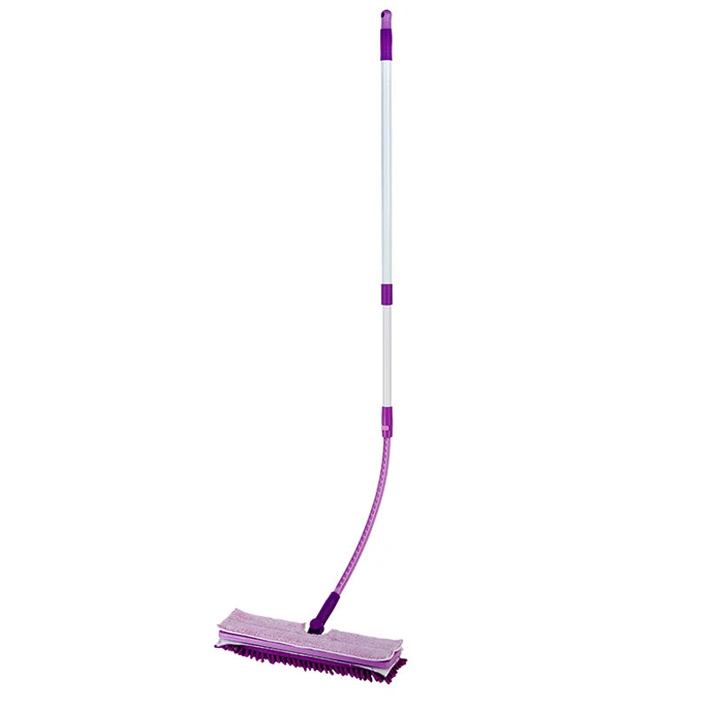 DOOSO Double Sided Bendable Chenille Flat Mop Dry Floor Cleaning Mop