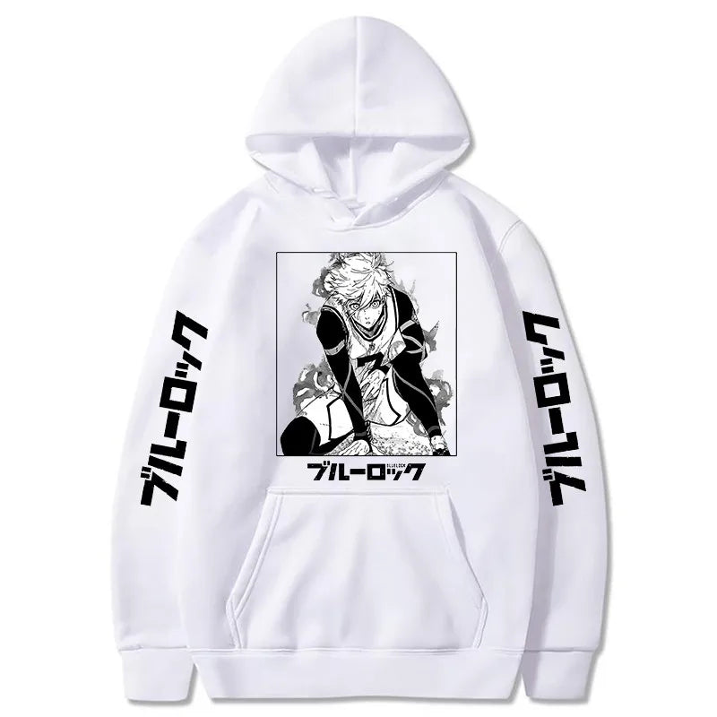 Fitspi Isagi Yoachi Aesthetic Printed Hoodie Harajuku Warm Winter Casual Fashion Oversize Streetwear Sweatshirts