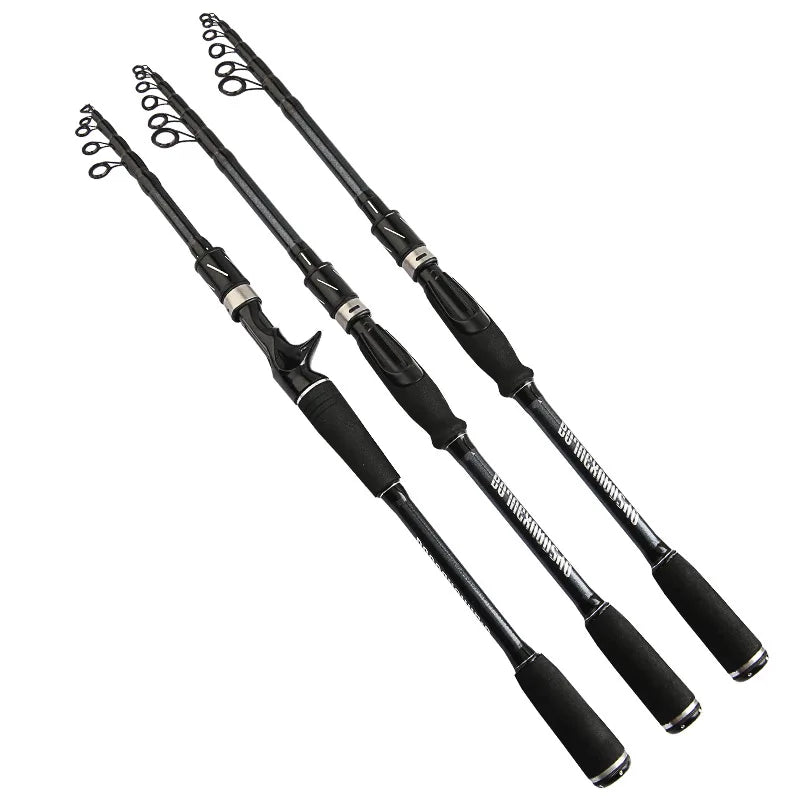 Hot Selling 1.8m 2.1m 2.4m 2.7m 3.3m 3.6m Telescopic Fishing Rod Portable Carbon Fiber Pole