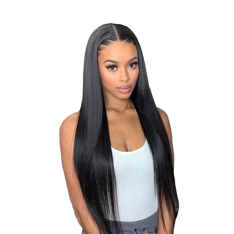 Cheap 100% Raw Vietnamese Best Quality 180% Density STRAIGHT Brazilian Human Hair Wig 13x4 Transparent Lace Frontal Hair Wig