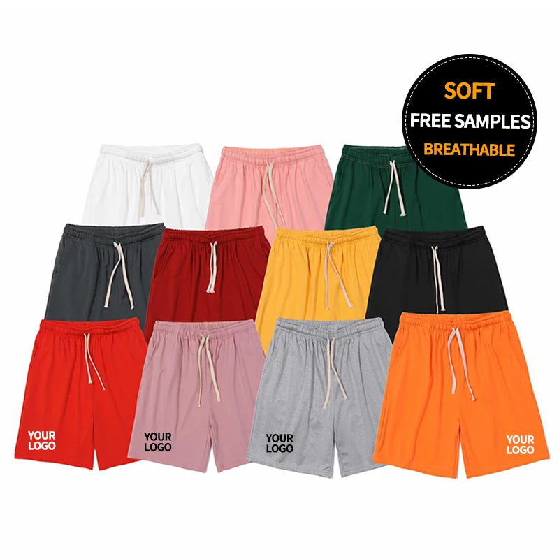 Wholesale Jogger Pants Unisex Men Shorts Sports Dry Fast Shorts Custom Logo Men's Shorts Print Casual Pattern Knitted 1 Piece
