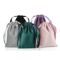 Small Size 8*10cm Mixed Colors Velvet Drawstring Pouches Soft Wedding Gift & Tarot Rune Bags Stock Packaging Printing Products