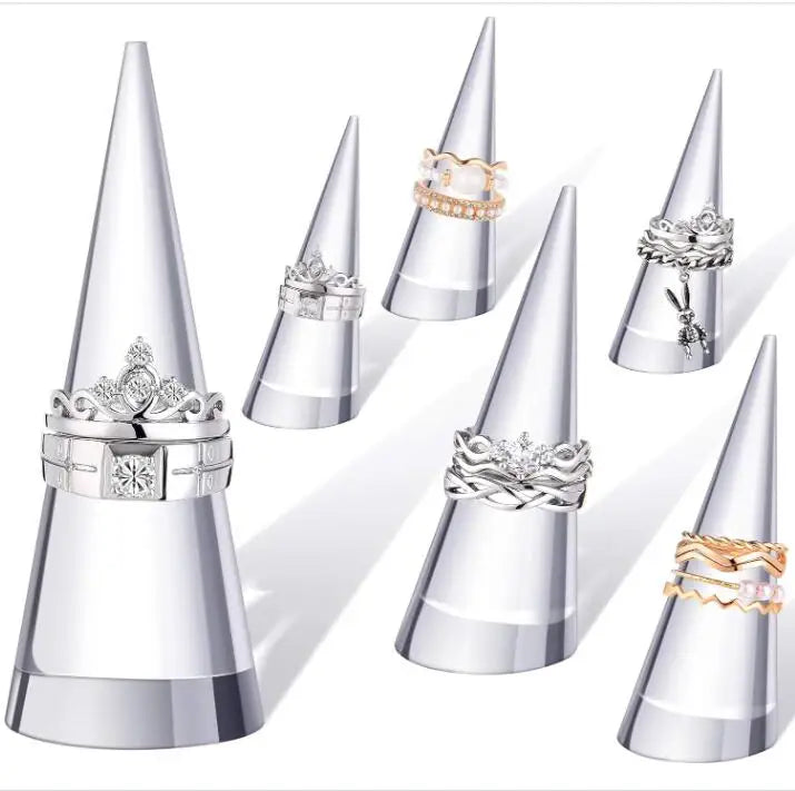 Factory Custom Acrylic Jewelry & Ring Display Stand with Customizable Thickness Shape Logo OEM/ODM Available