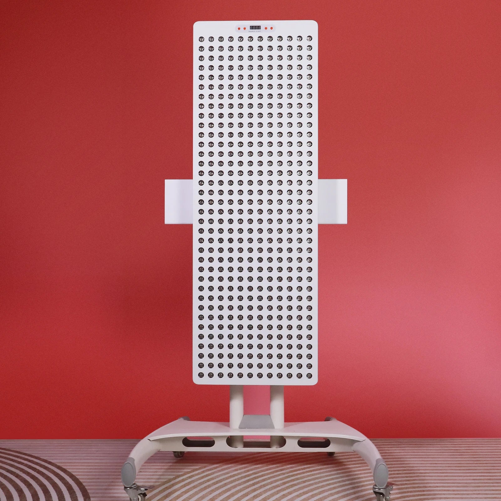 Bonlier Movable Iron Rolling Stand With Wheels Floor Stand and Electric Stand for Red Therapy Light Panel 3 Year Warranty