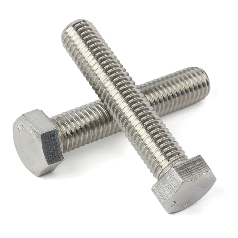 High-strength DIN 933 304 / 316 Stainless Steel A2-70 / A4-70 Hex Head Bolt Screw Hex Machine Bolt Hexagon Hexagonal Head Bolt