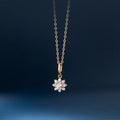 18K Gold 925 Sterling Silver Full CZ Stone Charm Pendants Necklace for Women Girls Friend Gift Jewelry