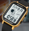 New Arrival Skmei 1971 Men's Sport Digital Wristwatch 5ATM Waterproof Rubber Band 18-24 Months Battery Life