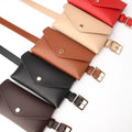 Waist Packs Women Leather PU Adjustable Belt Bag Waist Pack Wallet Phone Pouch Ladies Salesperson Work Bags