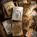 30pcs/pack Stickers Space Traveler Series Retro Label Tags Journal Material Decorative Sticker  Base Beautiful 8 Models