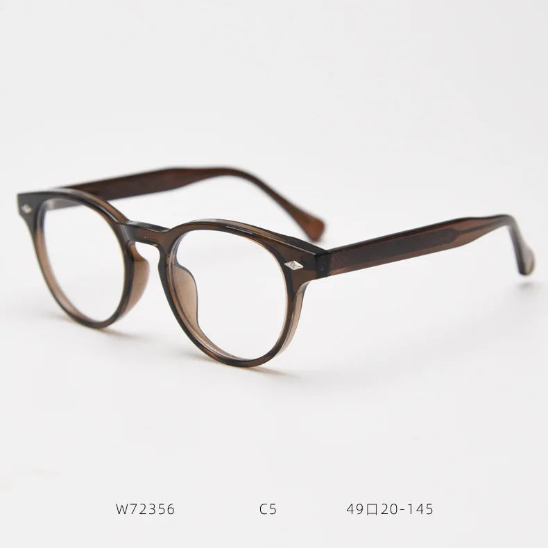 2026 Custom Vintage Anti Blue Light Luxury Womens Glasses Eyeglasses Optics Frames Round Eyeglasses Frames for Men