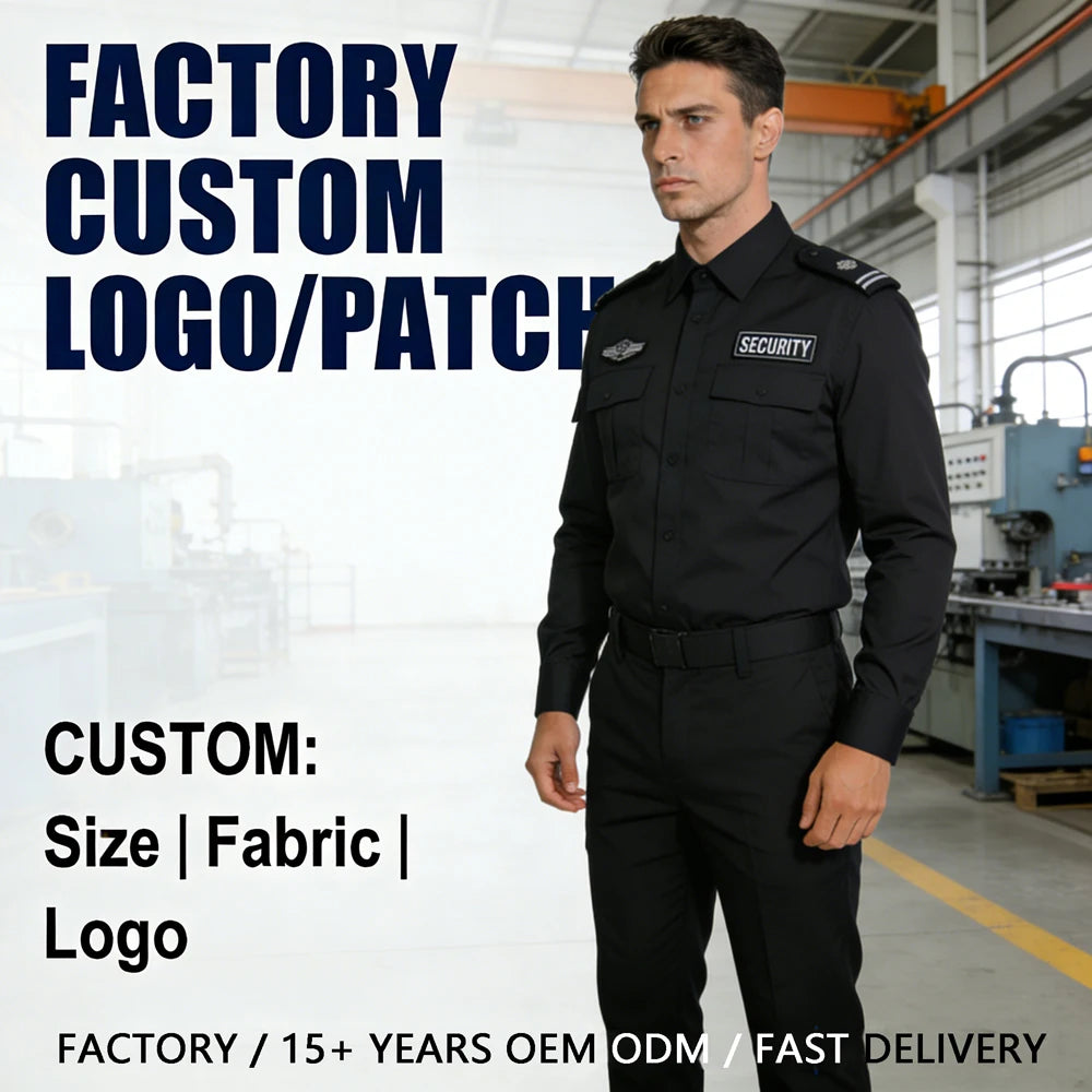 Security Uniform Work Training Uniform Summer Short/long Short Sleeve Security Property Service Uniform/suit