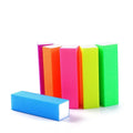 Professional Rectangular Art Care Disposable EVA Material Size L Buffer Block 100/180 Nail Files with Custom Logo