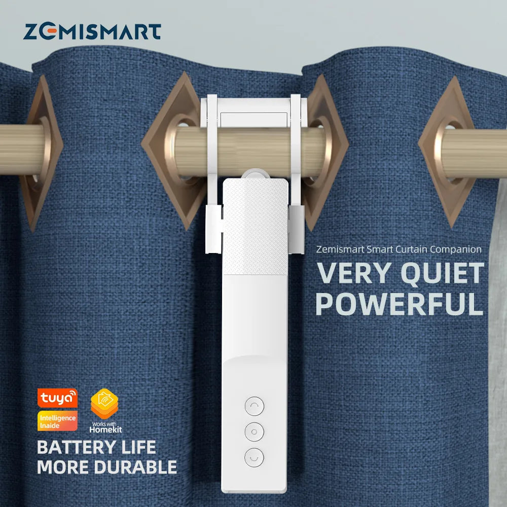 Zigbee Smart Curtain Robot Tuya Homekit SmartThings Curtain Motor Driver for Roman I Type U Type Track Alexa Google Home Control MegaBDM