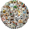 50Pcs Cartoon Pixel Animals My World Game Graffiti Stickers for Kid Notebook Wall Vinyl Block Animal Sticker