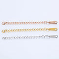 Stainless Steel Extender 2 Inch 5cm DIY Accessory 18K Gold Silver Rose Gold Color