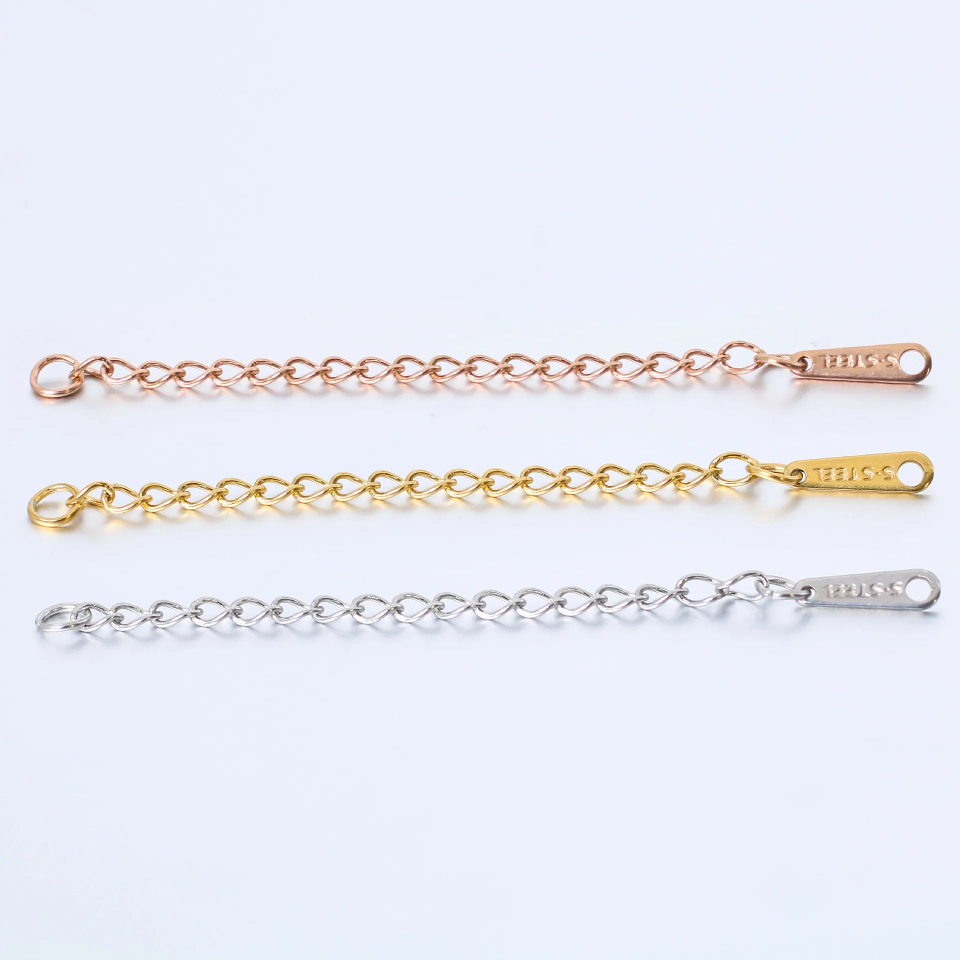 Stainless Steel Extender 2 Inch 5cm DIY Accessory 18K Gold Silver Rose Gold Color
