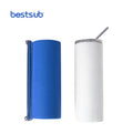 BestSub Silicone Mug Wrap for 20 oz Skinny Stainless Steel Tumblers Sublimation Transfer Printing