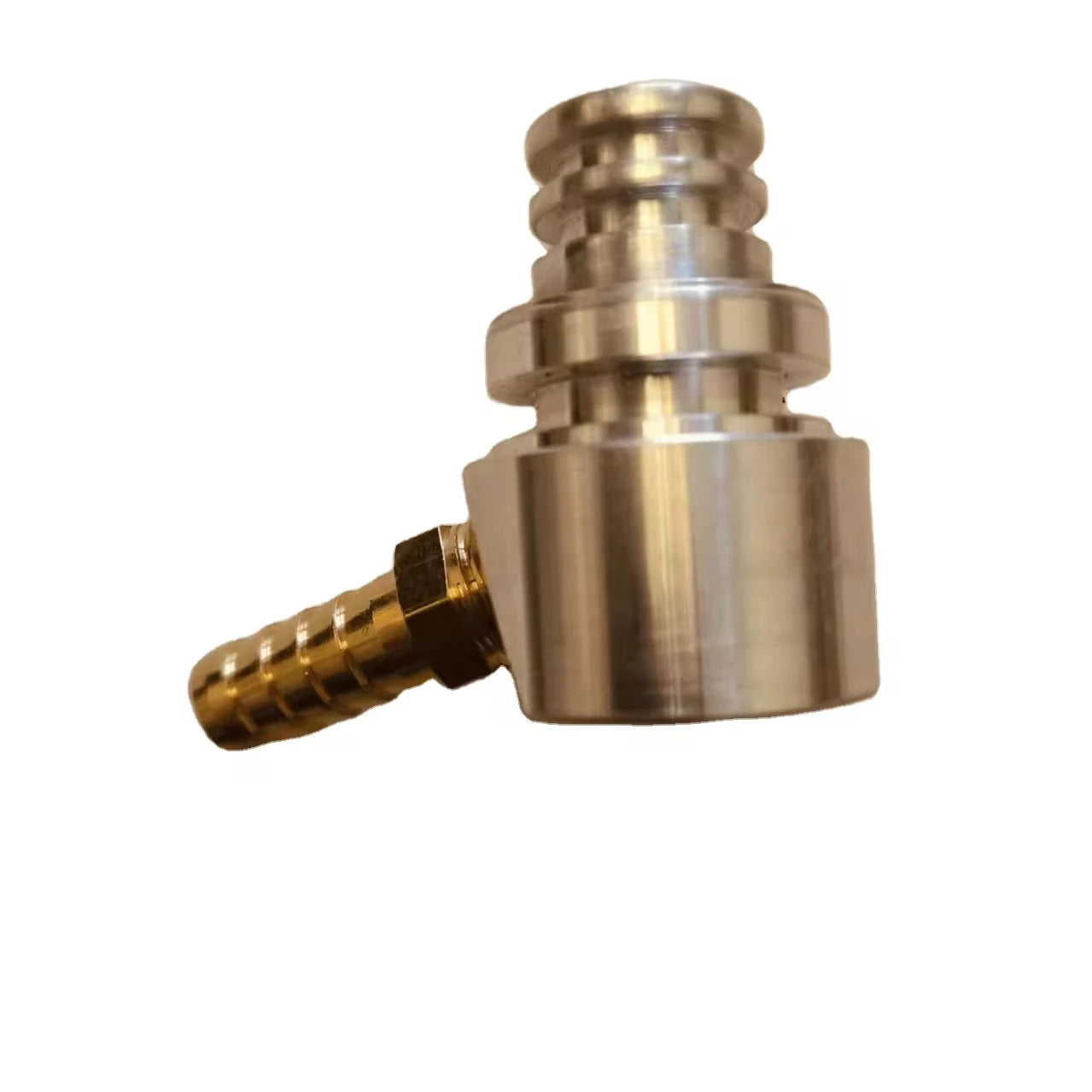 Connector 19mm Hose Barb Connector Hose Tail PT1/4 Thread Aluminum Oil Pipe Fittings