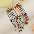 Boho Style Hot Sale Miyuki Natural Semi-precious Stone Amber Woman Bracelet As Fashion Gift Black Gallstone Bracelet
