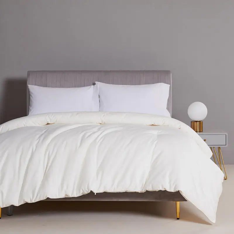 QUANZHEN Premium Quality White Goose & Duck down Comforter Duvet Quilt Cotton Silk Polyester Filled for Ultimate Comfort