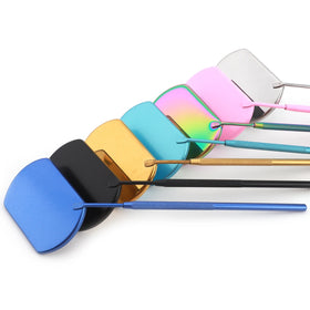Eyelash Mirror Large Makeup Mirror Magnifying Beauty Long Handle Mirror For Checking False Eyelashes Tools