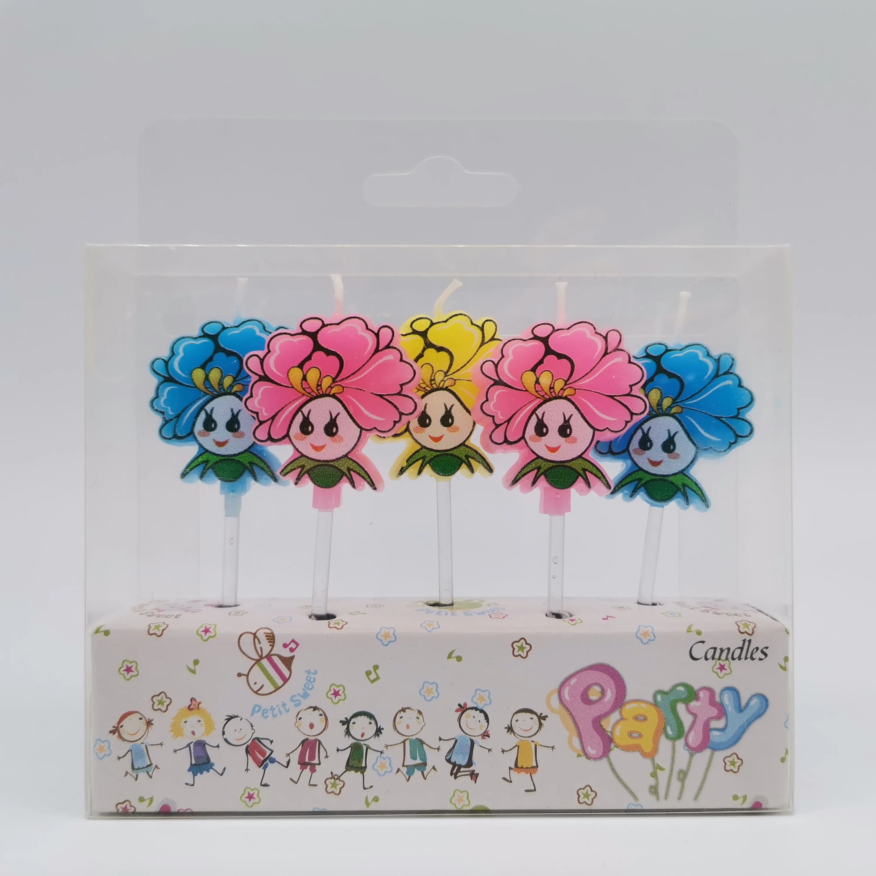 2024 Hot Selling Birthday Candle Graphic With Candle Flower Shape in Party
