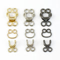 Deepeel F3-118/23/27mm Hook and Other Sewing Garment Luggage Accessories Metal Hook Connection Buckle Coat Invisible Buttons